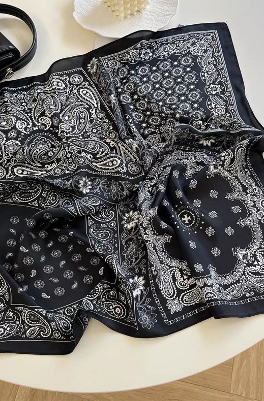 Mixed Brands - Paisley Scarf ST64419 - Black