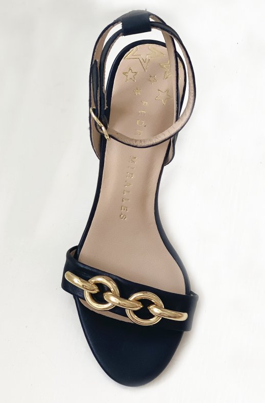 Pedro Miralles - Chain Sandalett Black