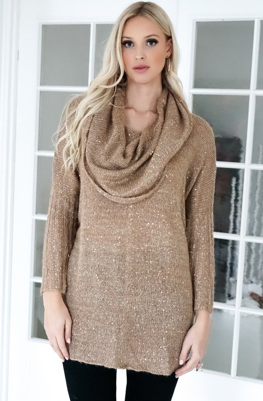 Plain Vanilla - Blossom Knitted Glitter Polo - Gold