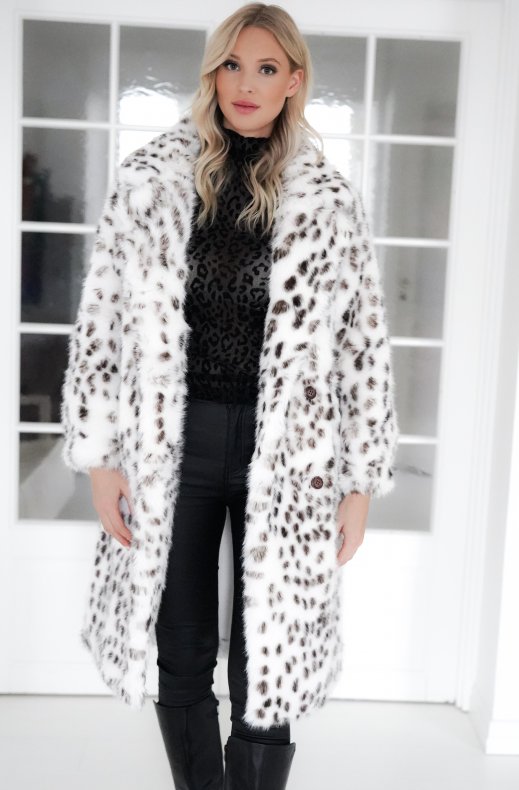 Plain Vanilla - Long Faux Fur Leo Coat
