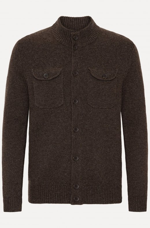 Less Worries - Pocket Cardigan - Chocolate