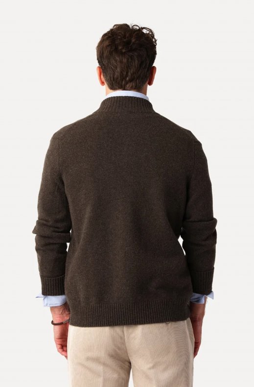 Less Worries - Pocket Cardigan - Chocolate