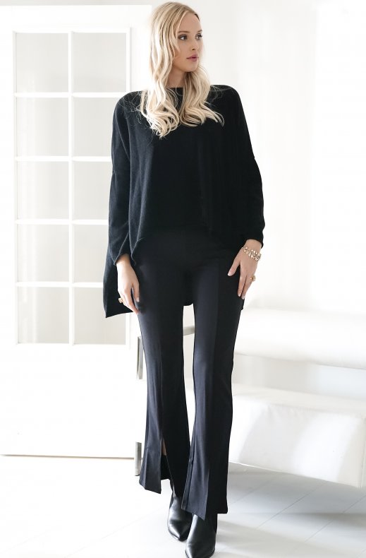 Re-branded Cashmere - Sweater Asymmetric - Black