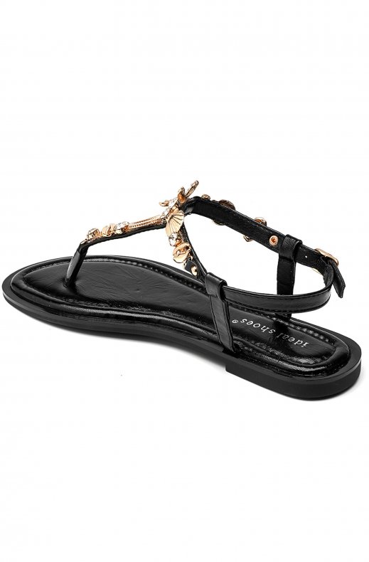 Mixed Brands - Sandal with Seashells 9807 - Black