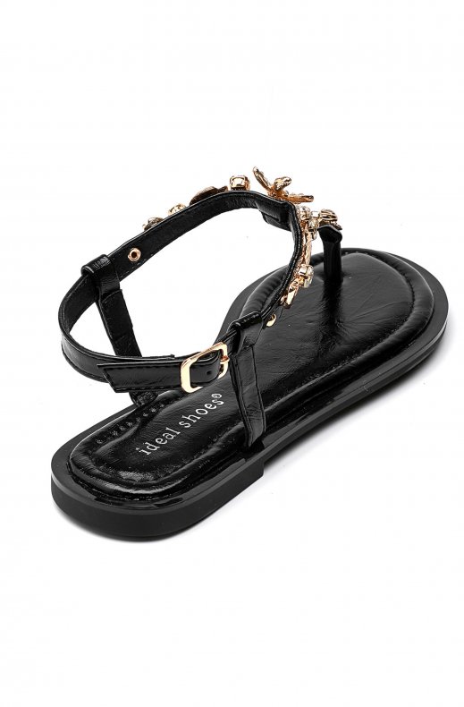 Mixed Brands - Sandal with Seashells 9807 - Black