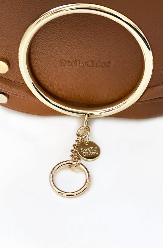See By Chloé - Mara Shoulder bag with Studs - Caramello