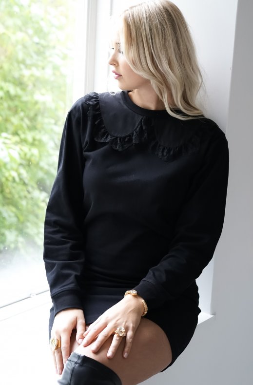 See by Chloé - Lace Trim Dress - Black