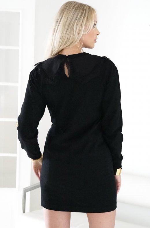 See by Chloé - Lace Trim Dress - Black