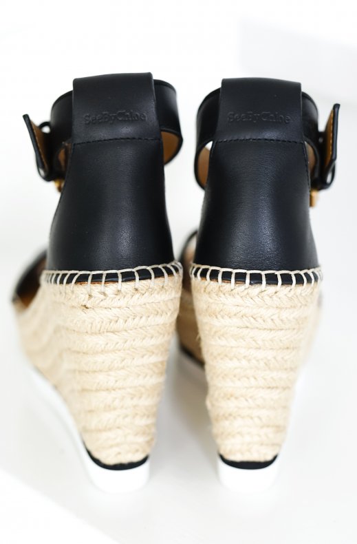 See By Chloé - Glyn Espadrille Wedge SB26152 - Black