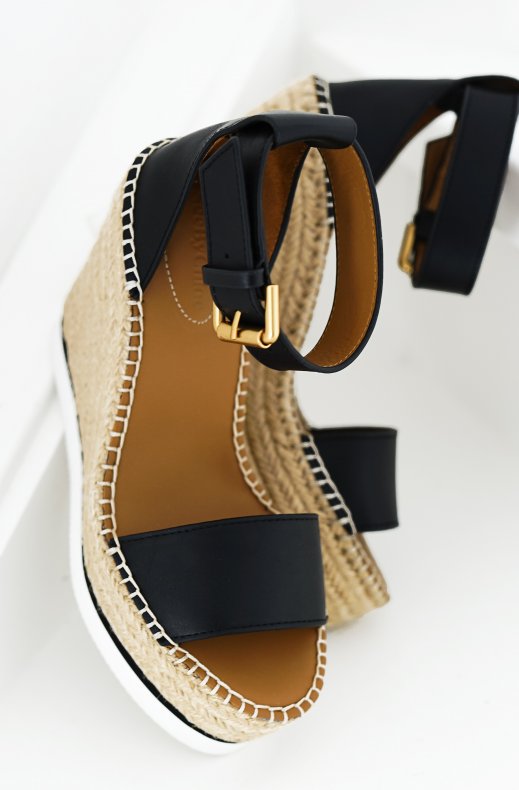 See By Chloé - Glyn Espadrille Wedge SB26152 - Black
