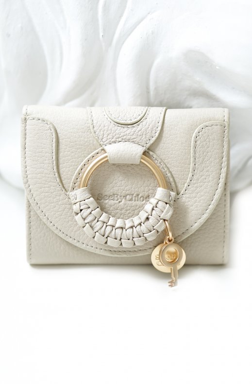 See by Chloé - Hana Compact Wallet - Cement Beige
