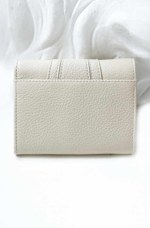 See by Chloé - Hana Compact Wallet - Cement Beige