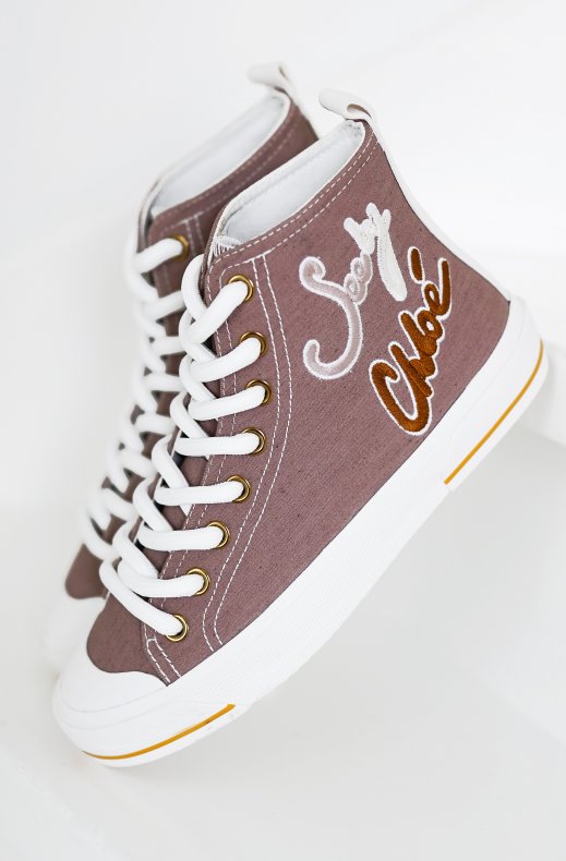 See by Chloé - Noli High Canvas Sneaker - Rosselina