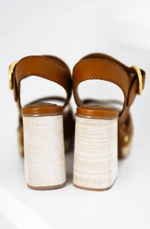 See By Chloé - Platå med Nitar SB38083A- Cognac 