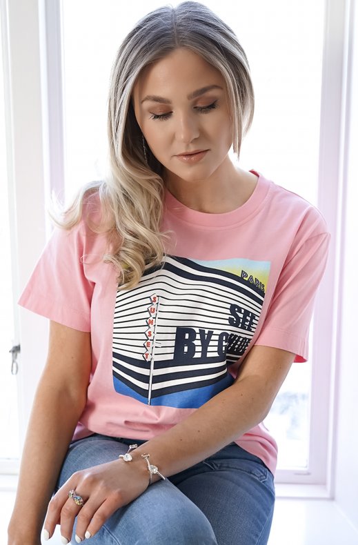 See by Chloé - Sunset Building T-shirt - Quartz Pink