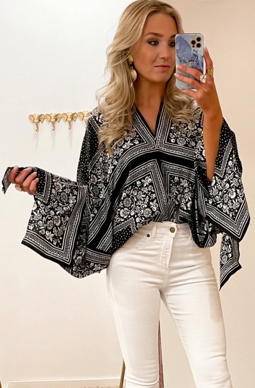 See By Chloé - Flowy Top - Black White