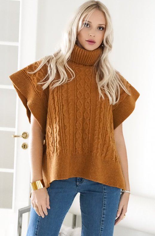 See by Chloé - Turtleneck Poncho - Autumnal Brown