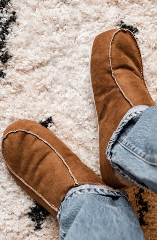 Shepherd of Sweden - Herr Birro Tofflor Antique Cognac