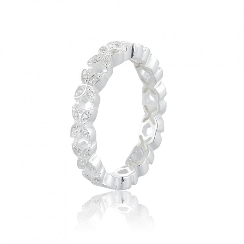 Gynning Jewelry - Sparkling Ellipse Ring Mini - Silver