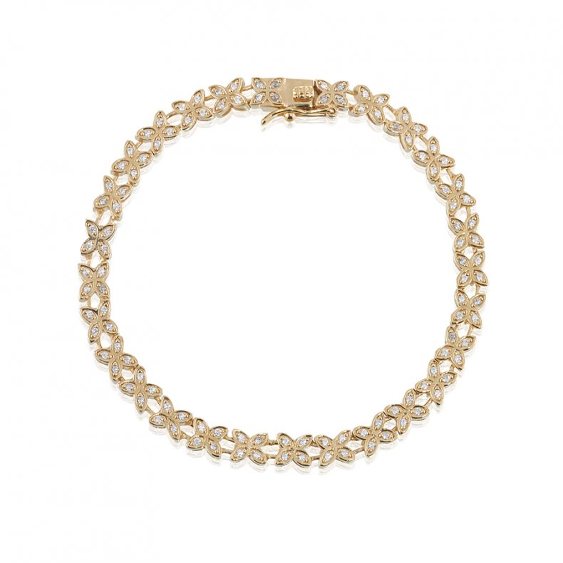 Gynning Jewelery - Sparkling Ellipse T-bracelet - Gold