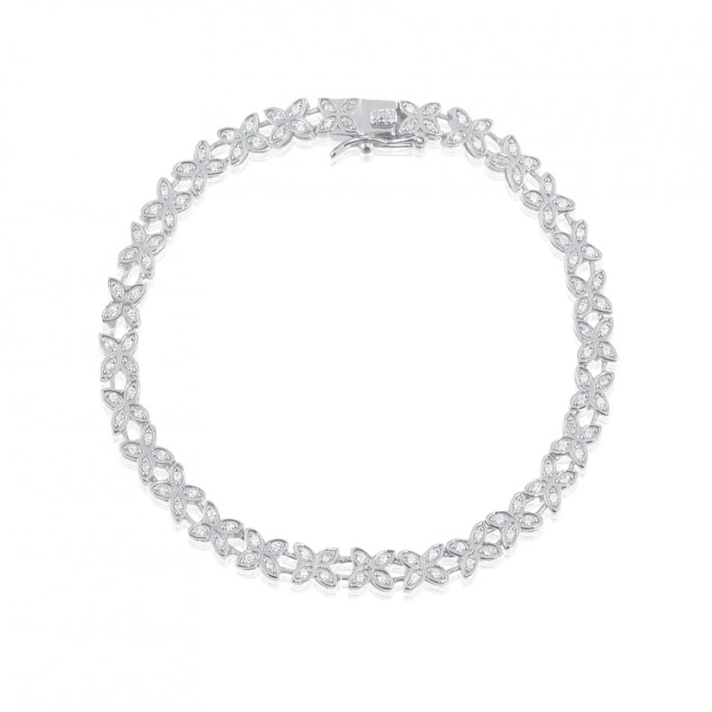 Gynning Jewelry - Sparkling Ellipse T-armband - Silver