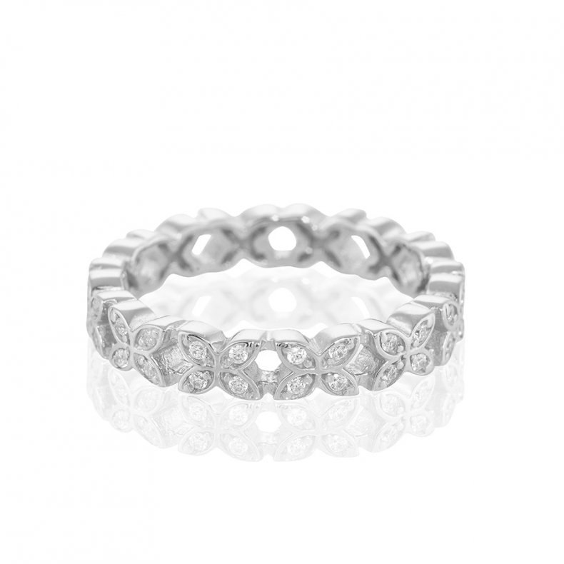 Gynning Jewelry - Sparkling Ellipse Ring Mini - Silver