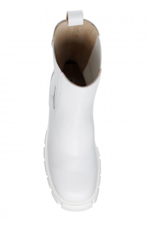 Steve Madden - Ballistic Bootie White Leather