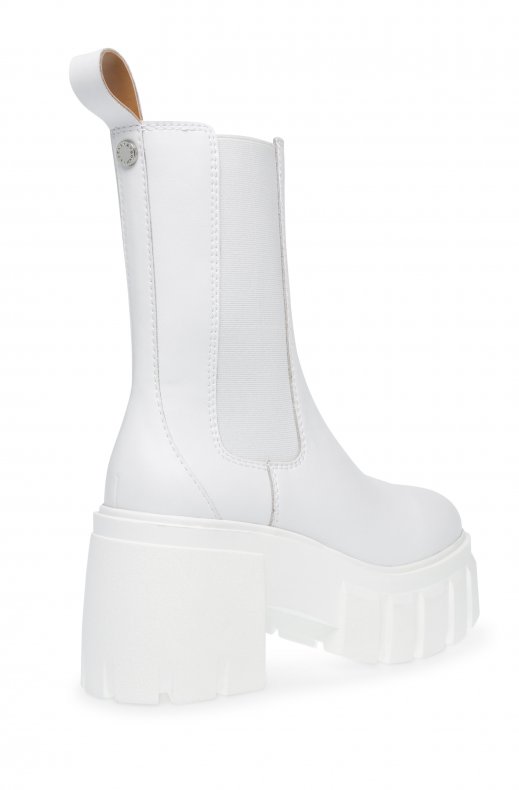Steve Madden - Ballistic Bootie White Leather
