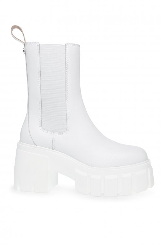Steve Madden - Ballistic Bootie White Leather