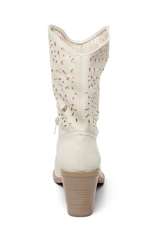 Steven New York - Harper Suede Boot Bone