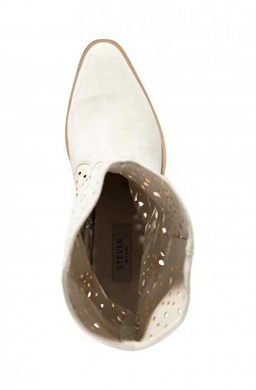 Steven New York - Harper Suede Boot Bone