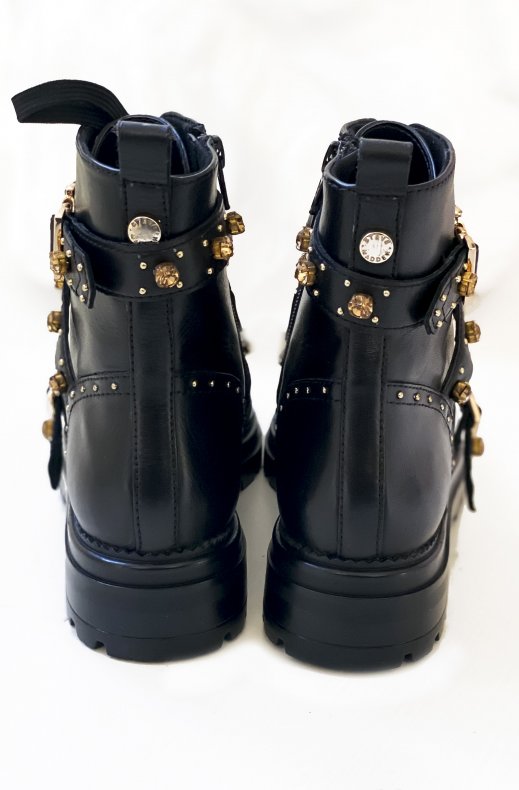 STEVE MADDEN – INDRA BOOTS BLACK GOLD