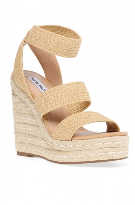 Steve Madden - Shimmy Wedge Nat Raffia
