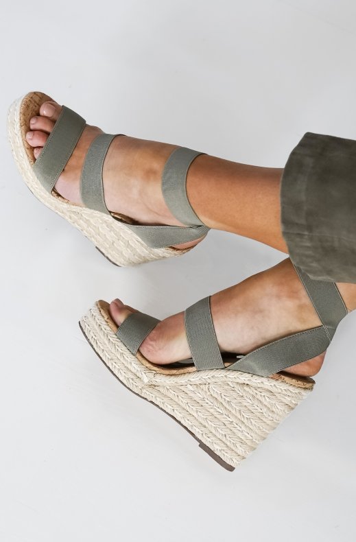 Steve Madden - Shimmy Wedge Sandal Green