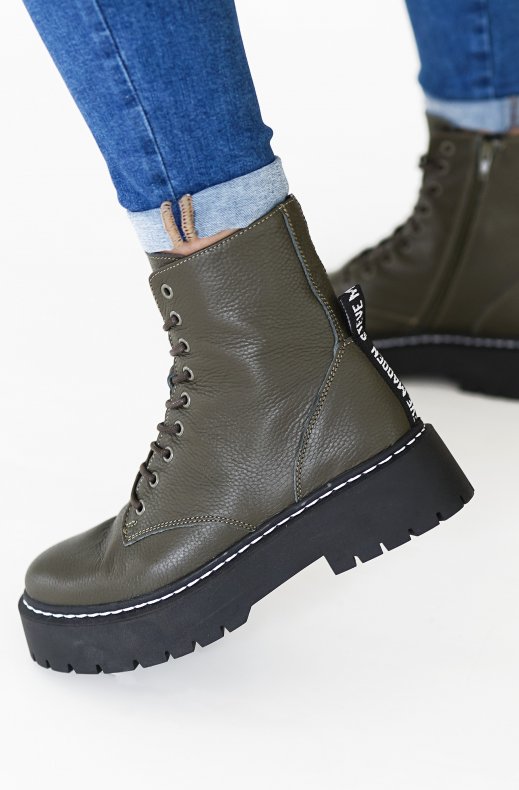Steve Madden - Skylar Boot - Khaki Leather