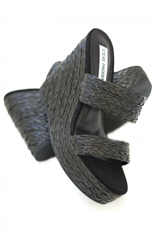 Steve Madden - Sunflower Wedge Sandal Black