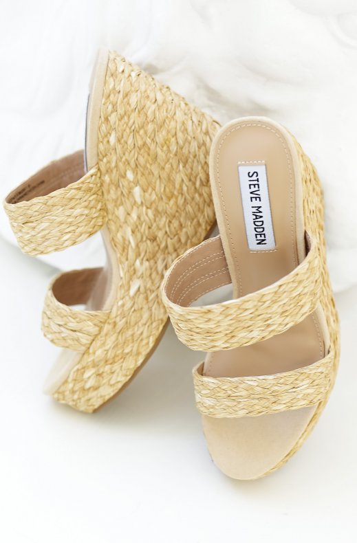 Steve Madden - Sunflower Wedge Sandal Natural