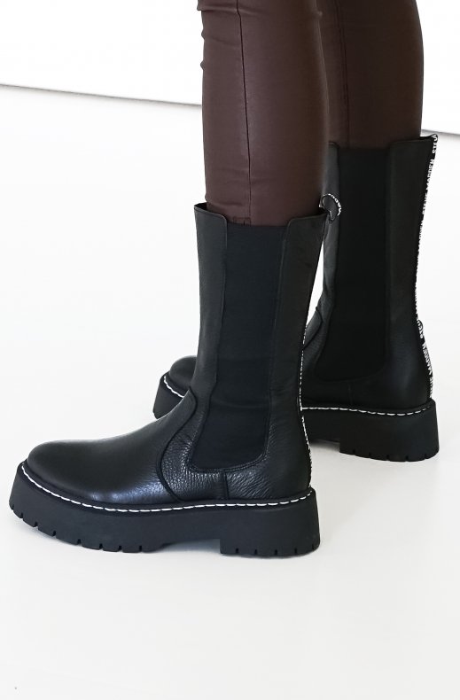 Steve Madden - Vivianne Boot - Black Leather