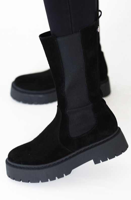 Steve Madden - Vivianne Boot Black Suede