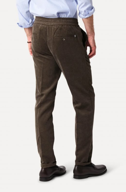 Less Worries - Tech Cord Pants - Chocolate