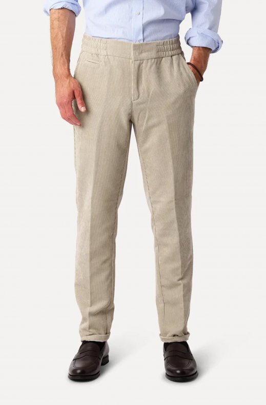 Less Worries - Tech Cord Pants - Light Sand