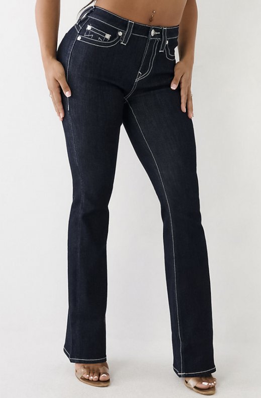True Religion - Becca Mid Rise Boot Cut - Body Rinse