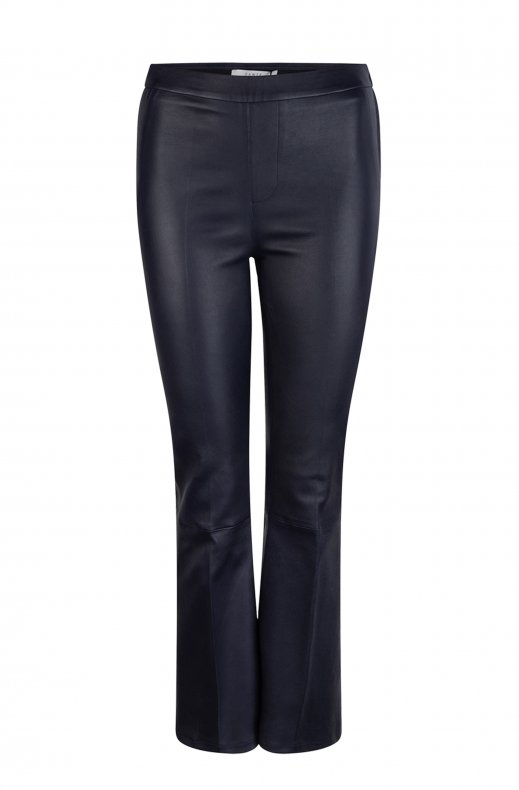 Dante 6 - Tyson Crop Flare Leather pant - Raven