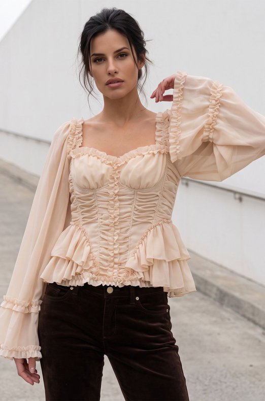 Mixed Brands - Blouse U31720 - Beige