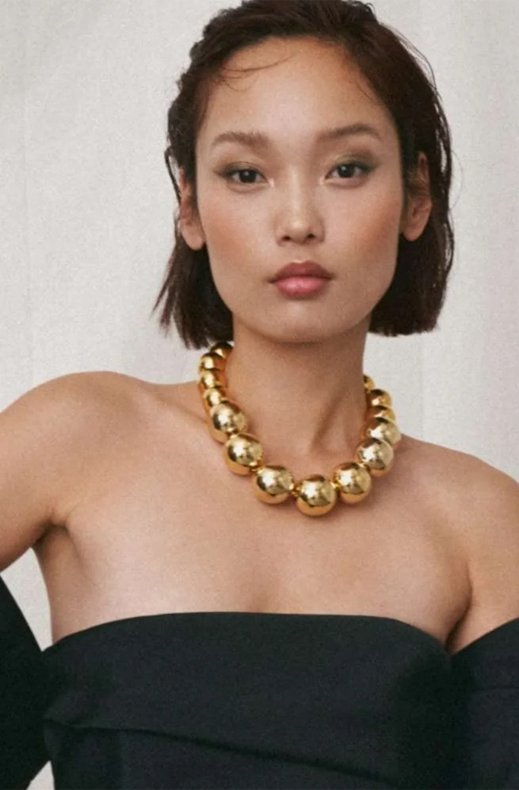 Vanessa Baroni - Beads Necklace - Gold