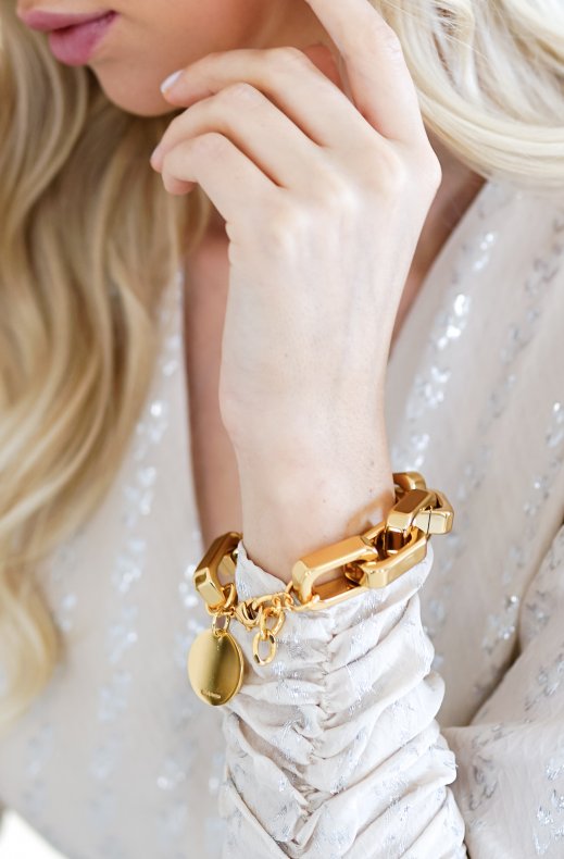 Vanessa Baroni - Big Tank Bracelet - Gold