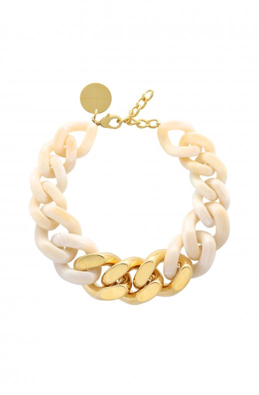 Vanessa Baroni - Great Necklace with gold - Pearl Marble