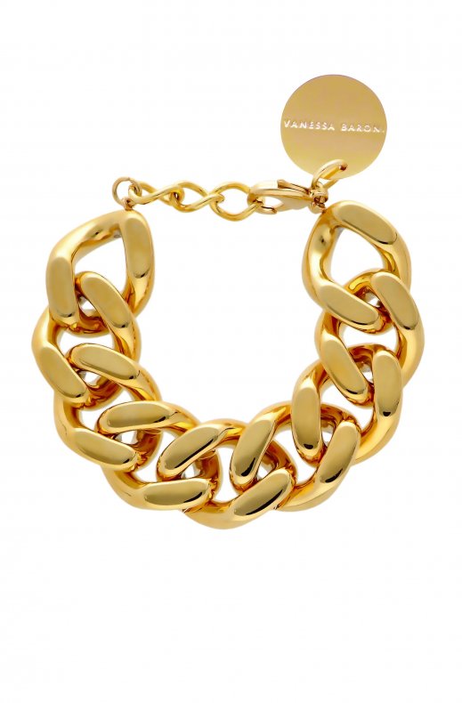 Vanessa Baroni - Flat Chain Bracelet - Gold