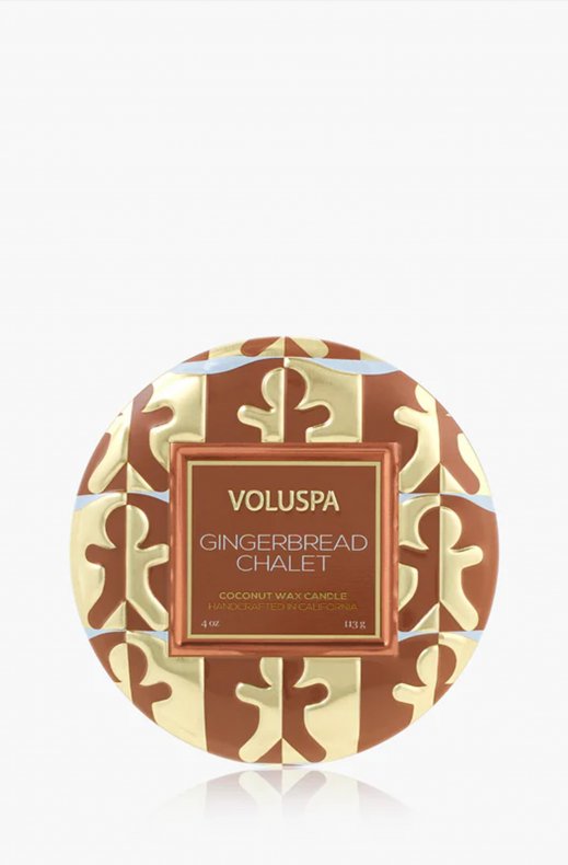 Voluspa - CMini Tin Clandle V55113 - Gingerbread Chalet