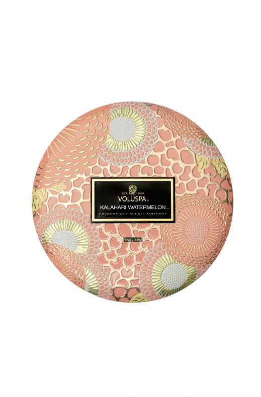 Voluspa - Kalahari Watermelon 3 Wick Decorative Tin